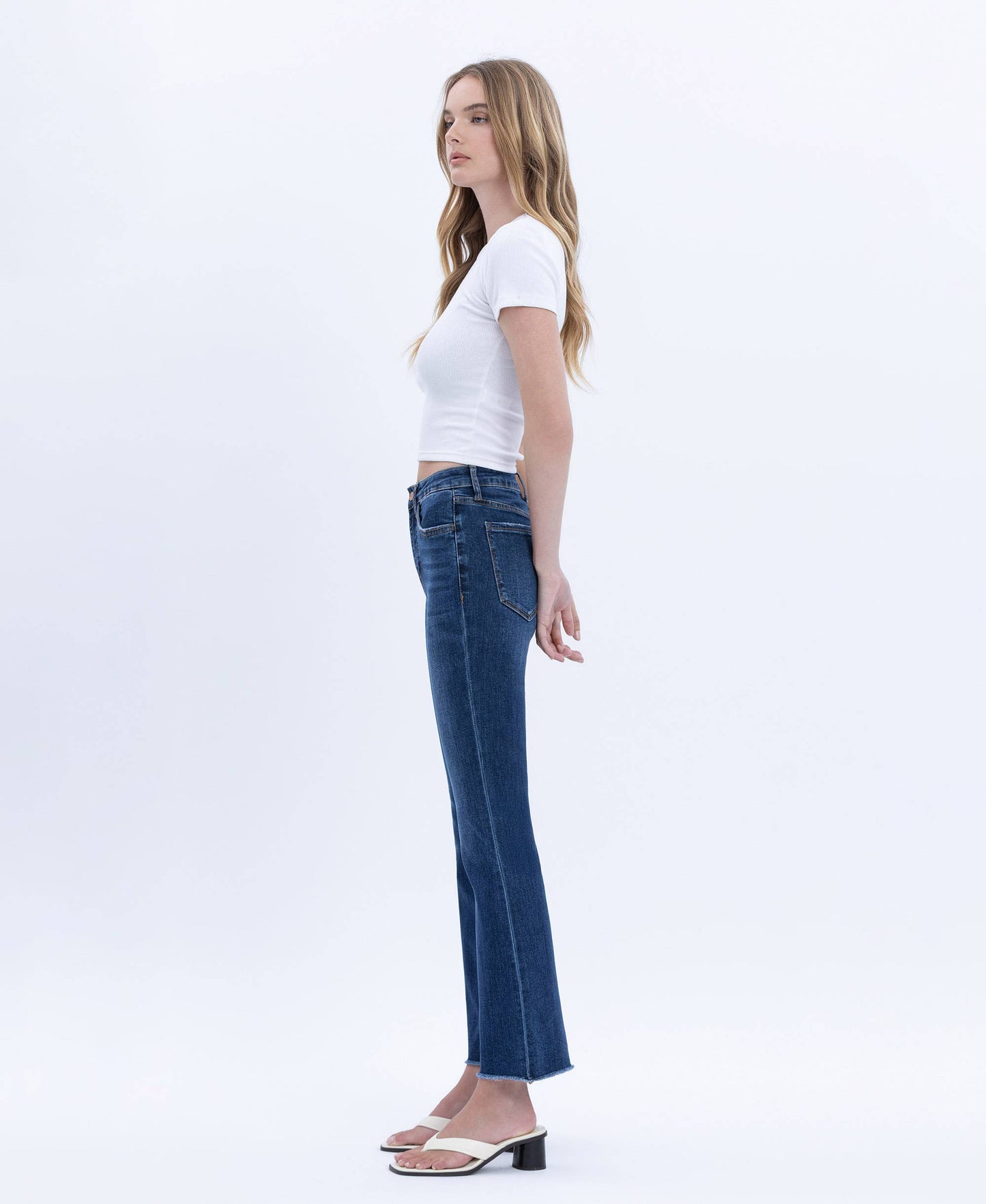 Tummy Control HR Crop Jeans