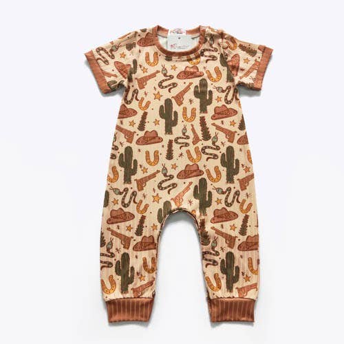 Desert West SS Boy Romper