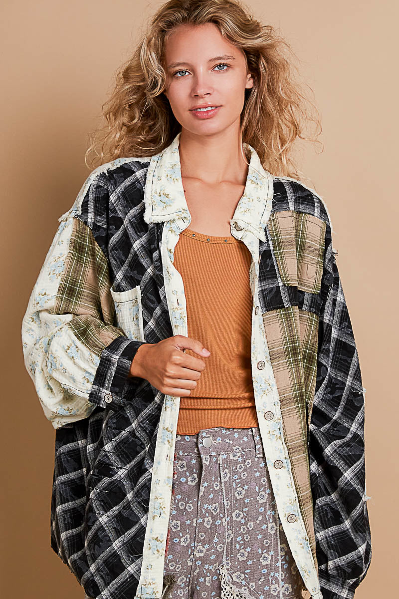 Floral Patchwork Flannel