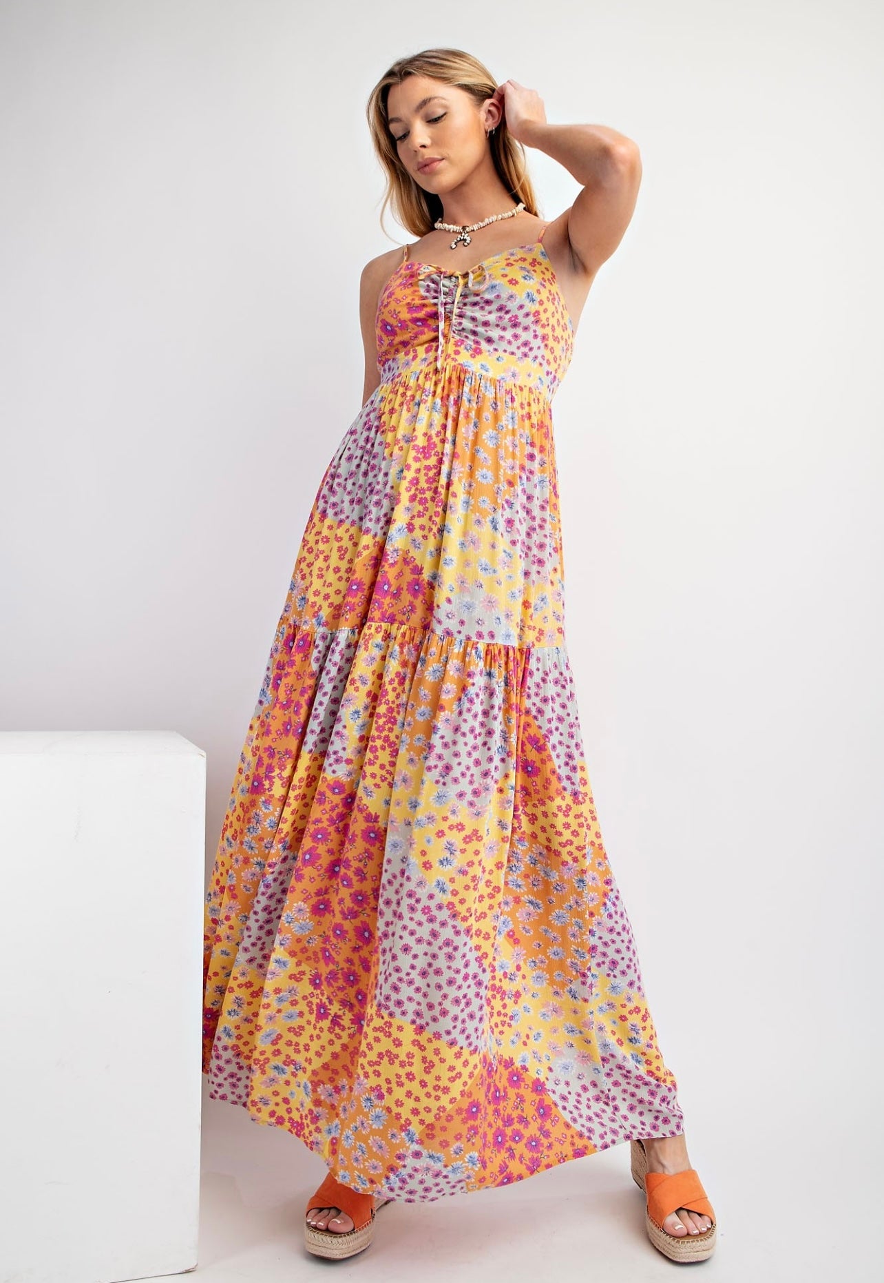 Flower Patchwork Maxi