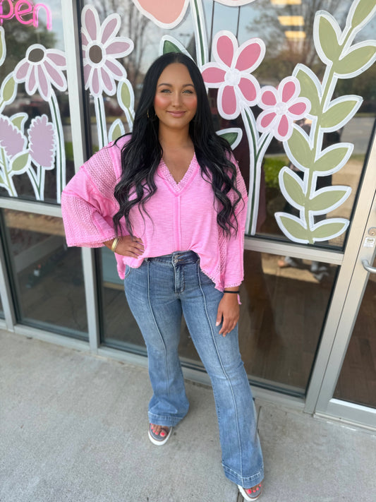 Cotton Candy Pink Top