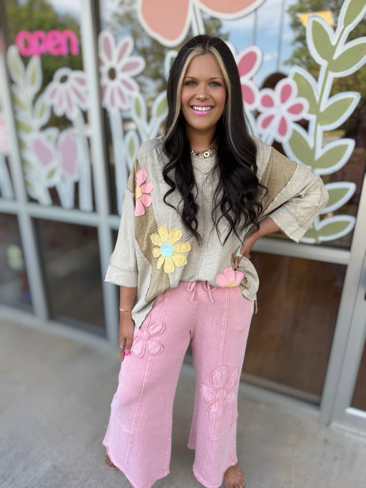 Rose Floral Pants