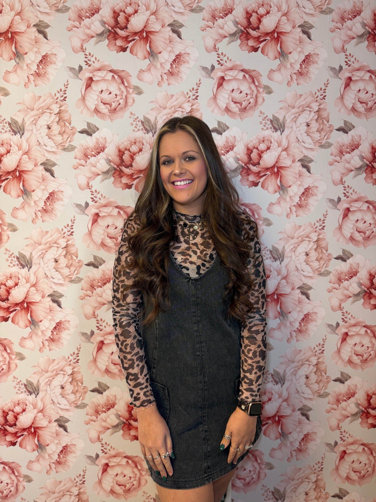Black Denim Mini Dress