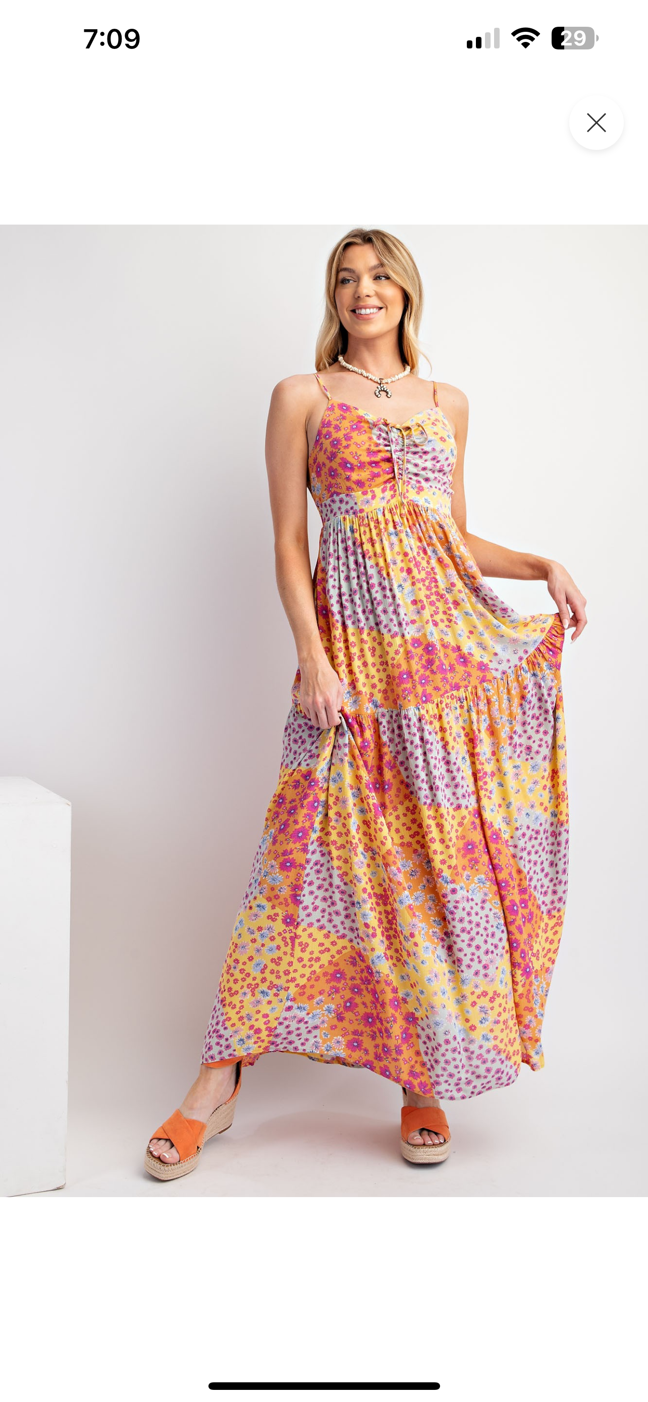 Flower Patchwork Maxi