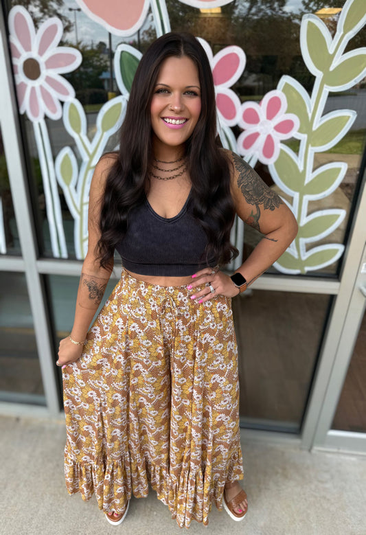 Apricot Flower Flares