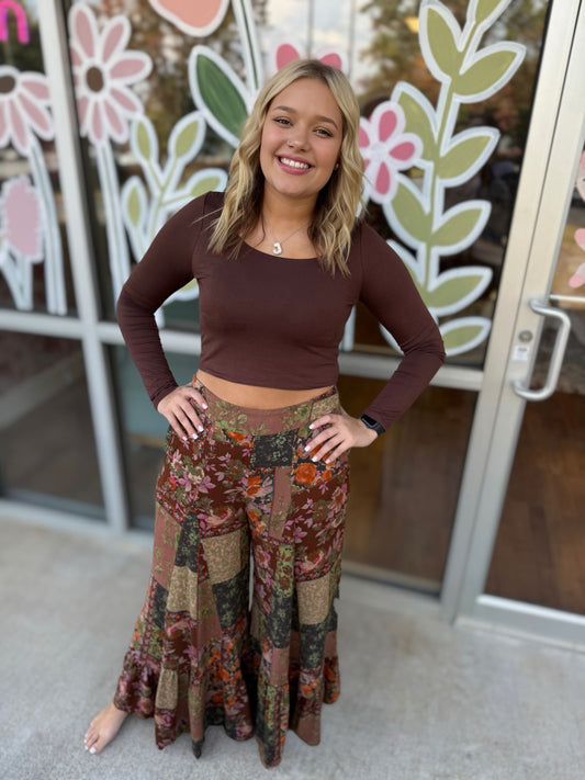 Olive Patchwork Pants