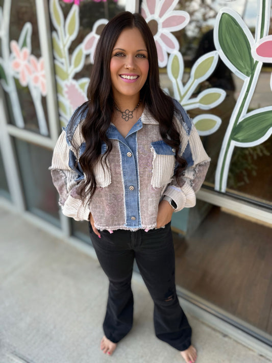 Jean Patchwork Jacket