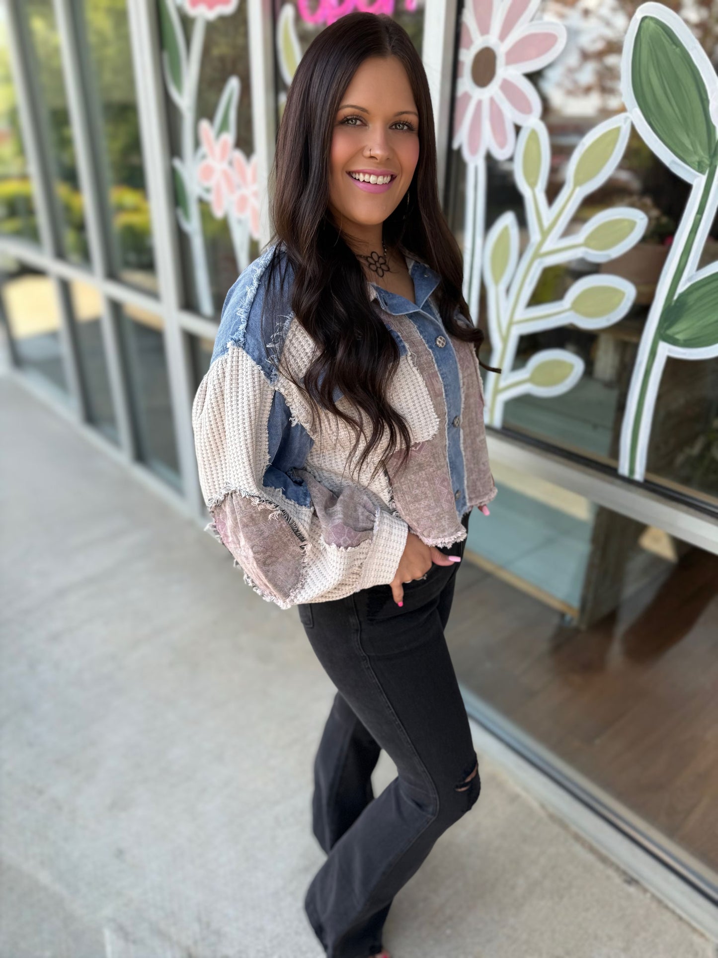Jean Patchwork Jacket