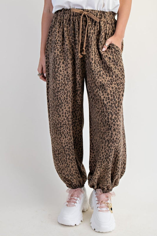 Leopard Joggers