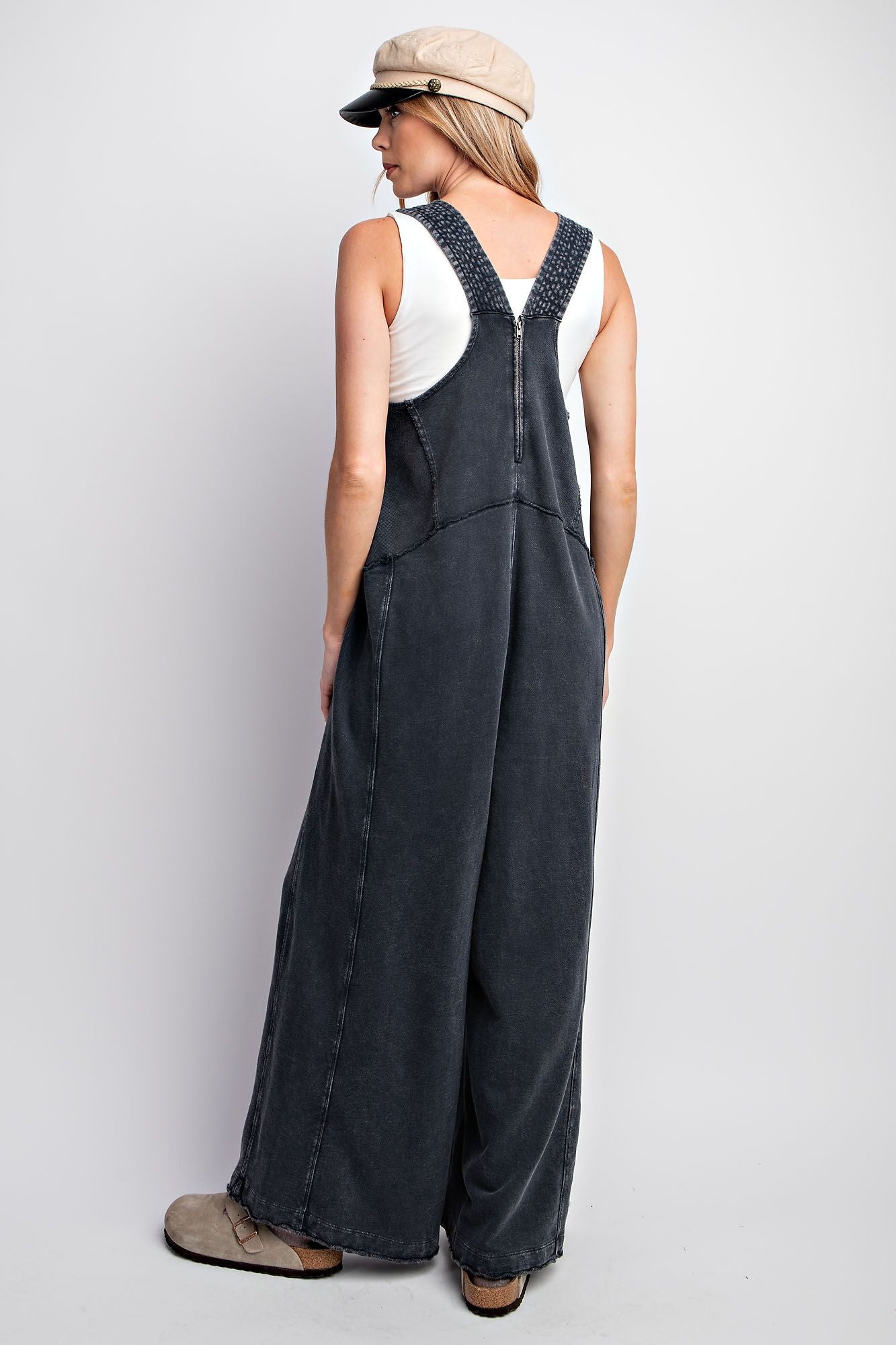 Ash Black Overalls