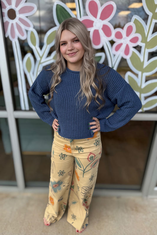 Honey Mustard Wide Leg Pants