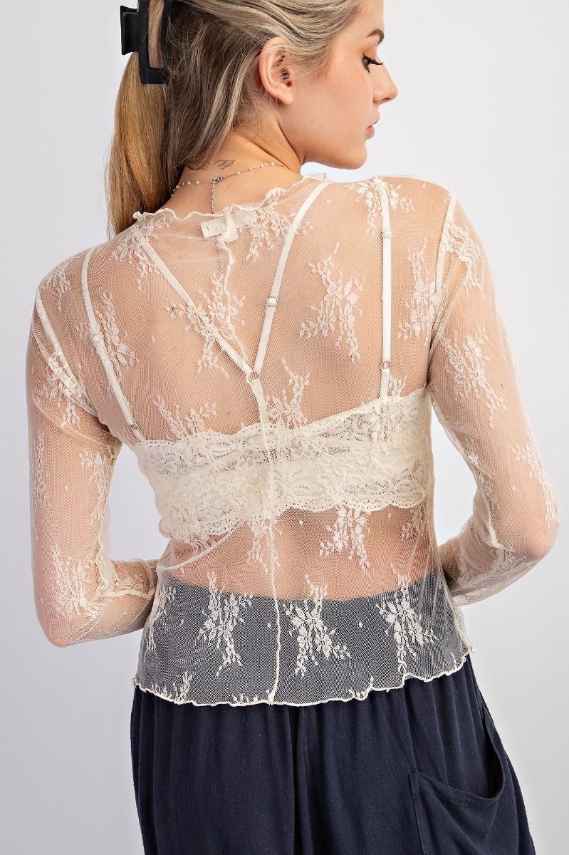 Ivory Lace Top