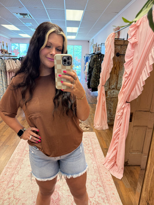 Chestnut Pocket Tee