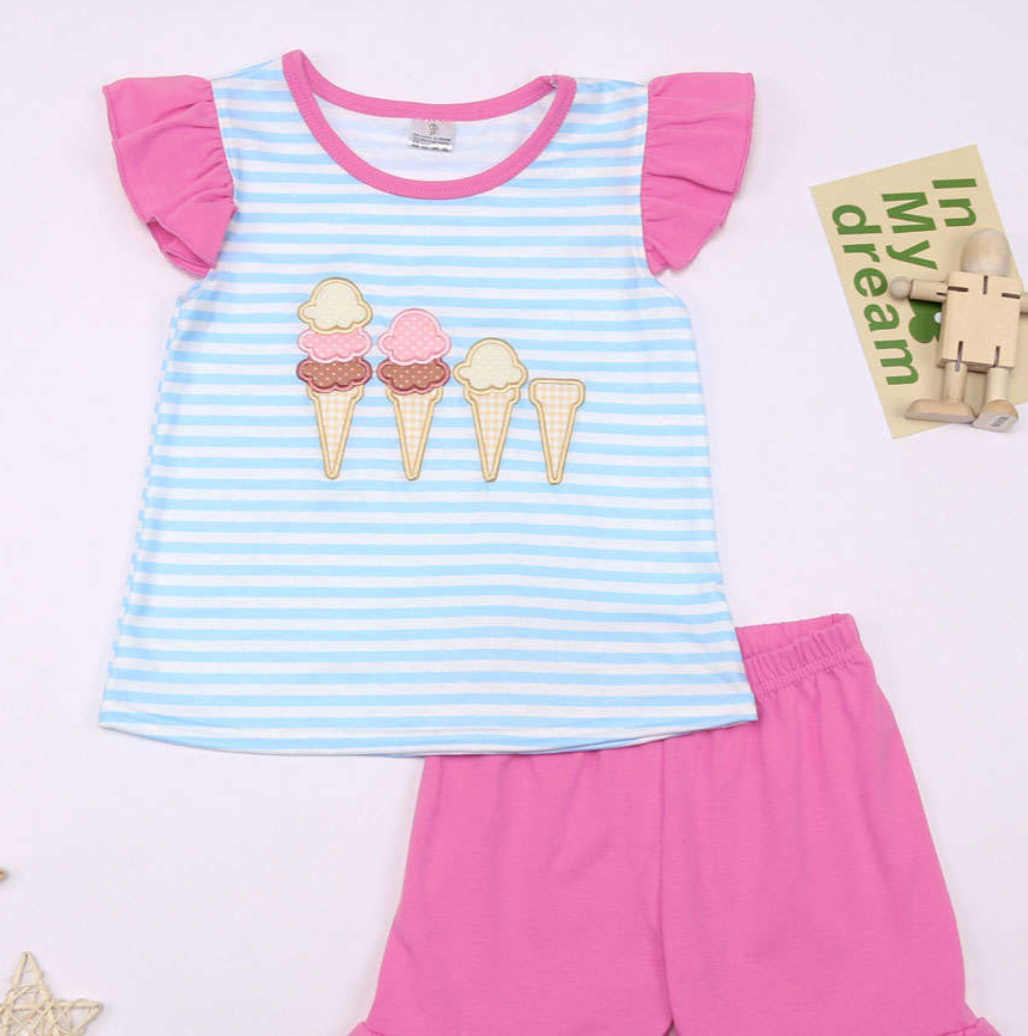 Ice Cream T-Shirt and Short Set