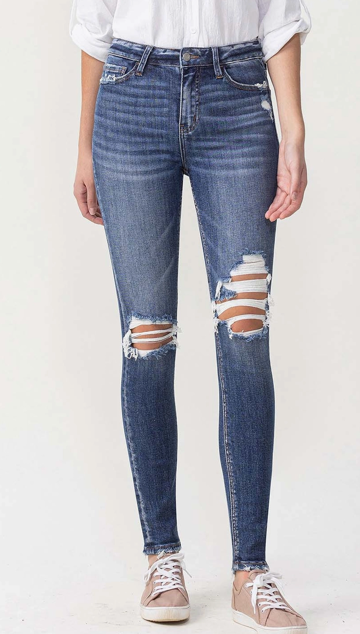 High Rise Dark Wash Skinny