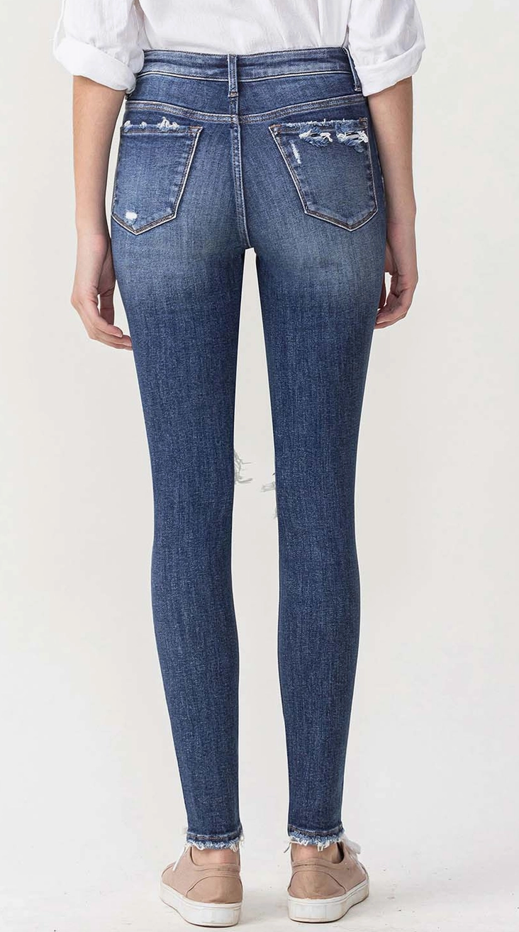 High Rise Dark Wash Skinny