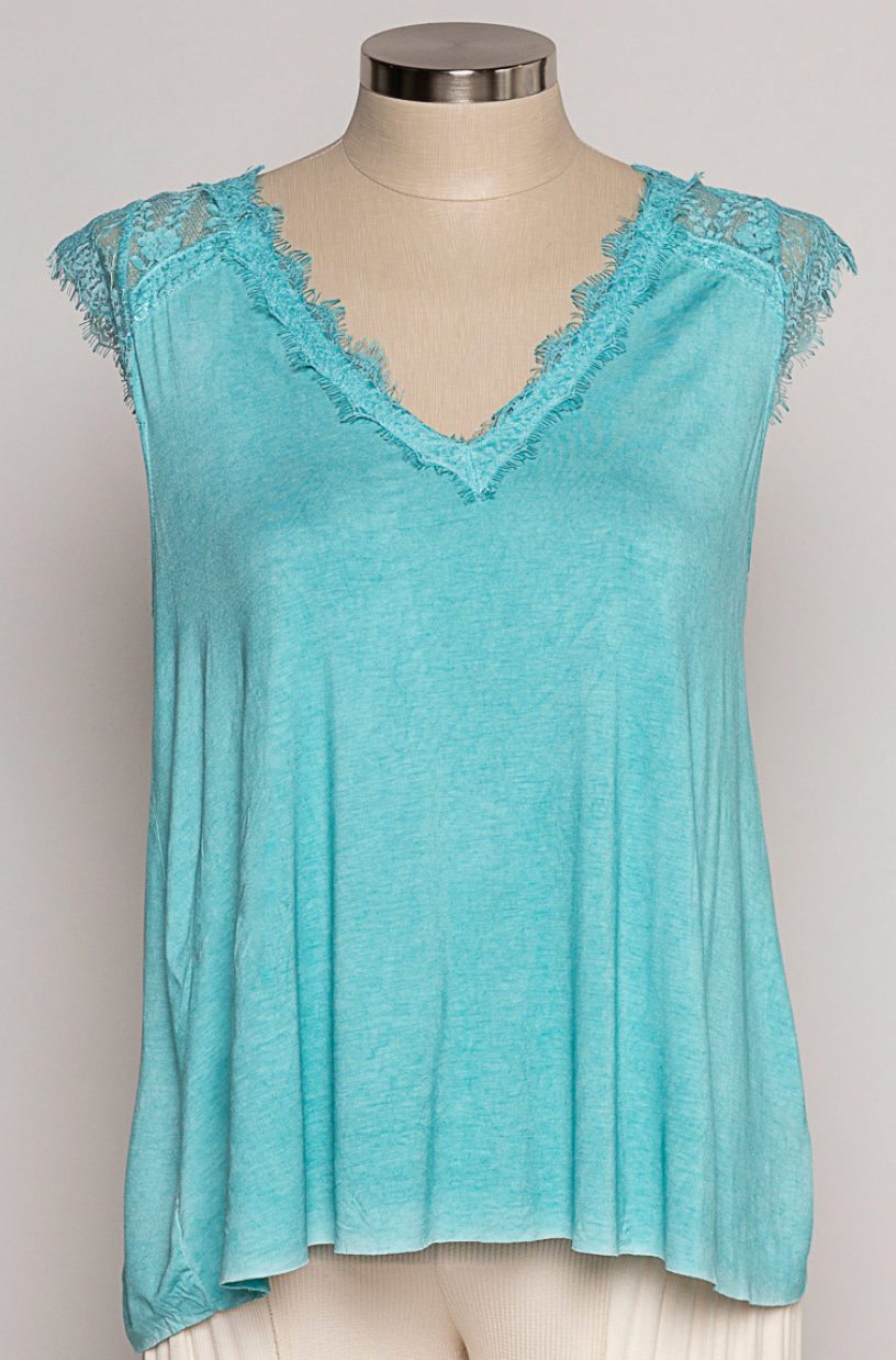 Lace V-Neck