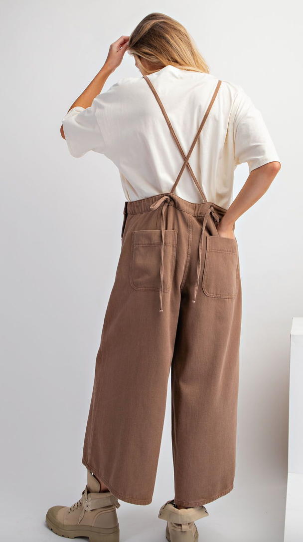 Flare Cropped Jumpsuit