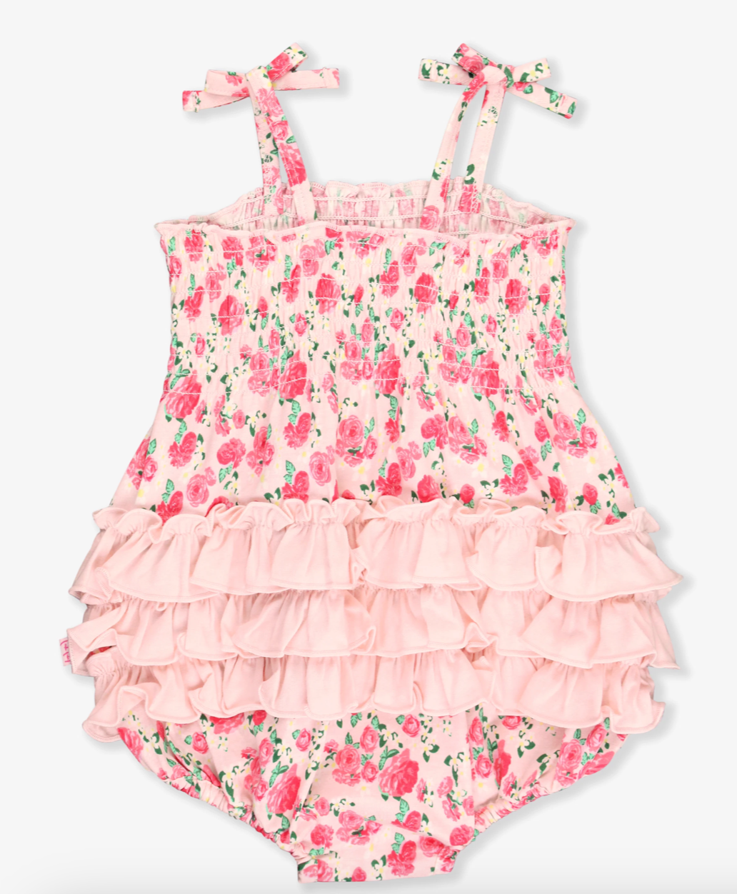 Roses Smocked Bubble Romper