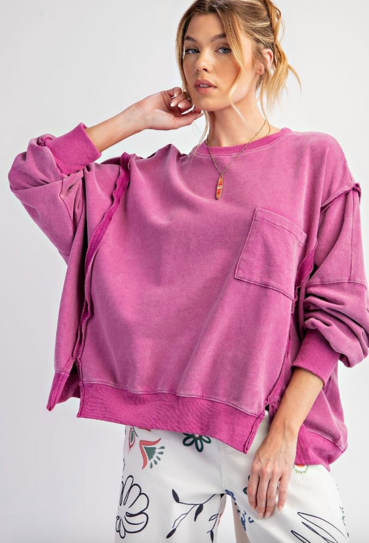 Orchid Oversized Crewneck