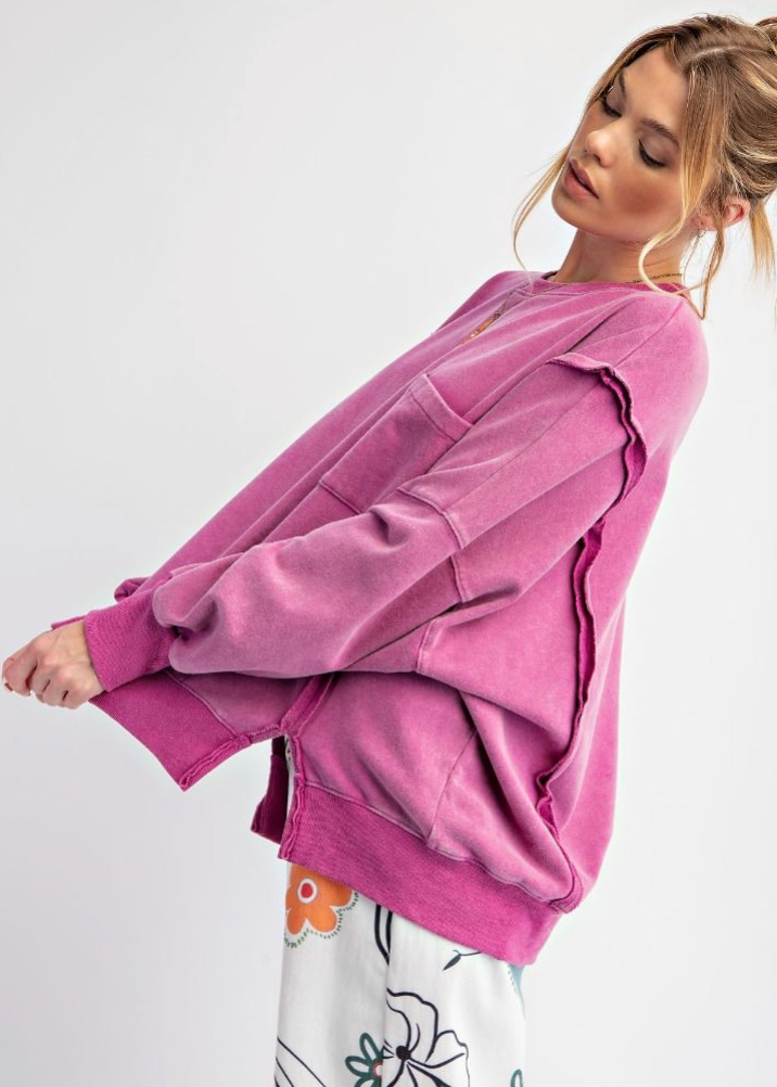 Orchid Oversized Crewneck