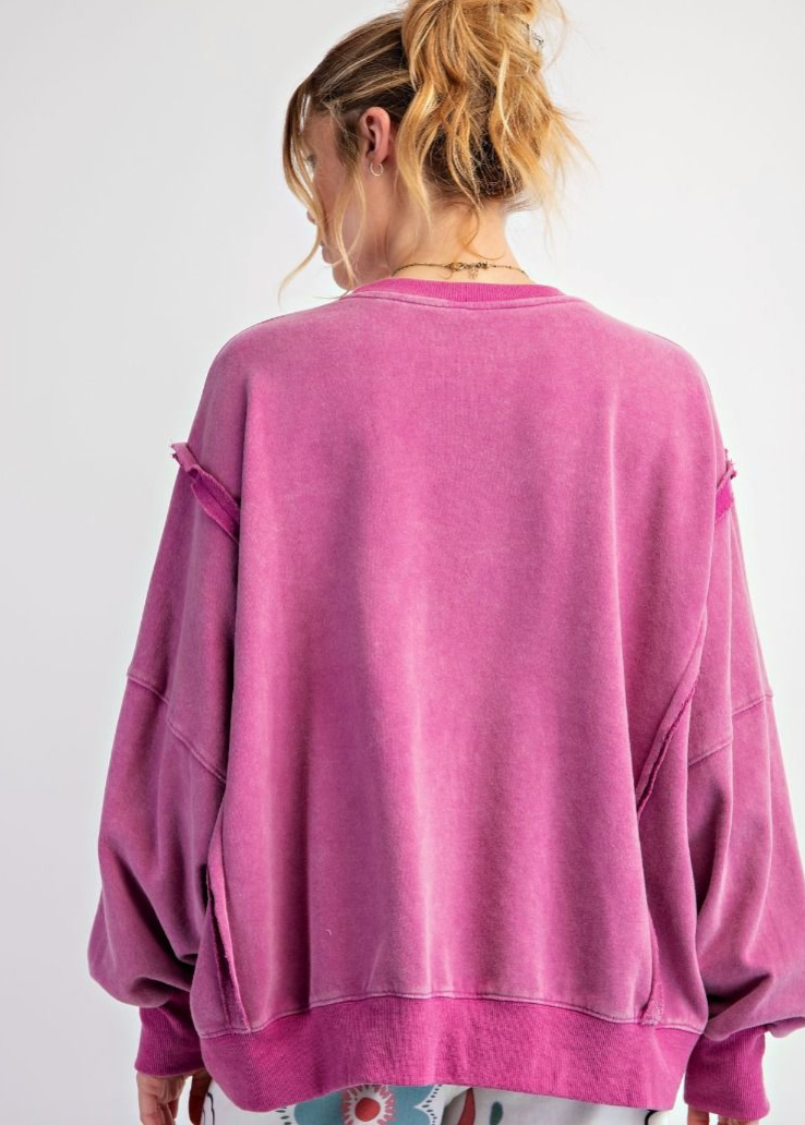 Orchid Oversized Crewneck