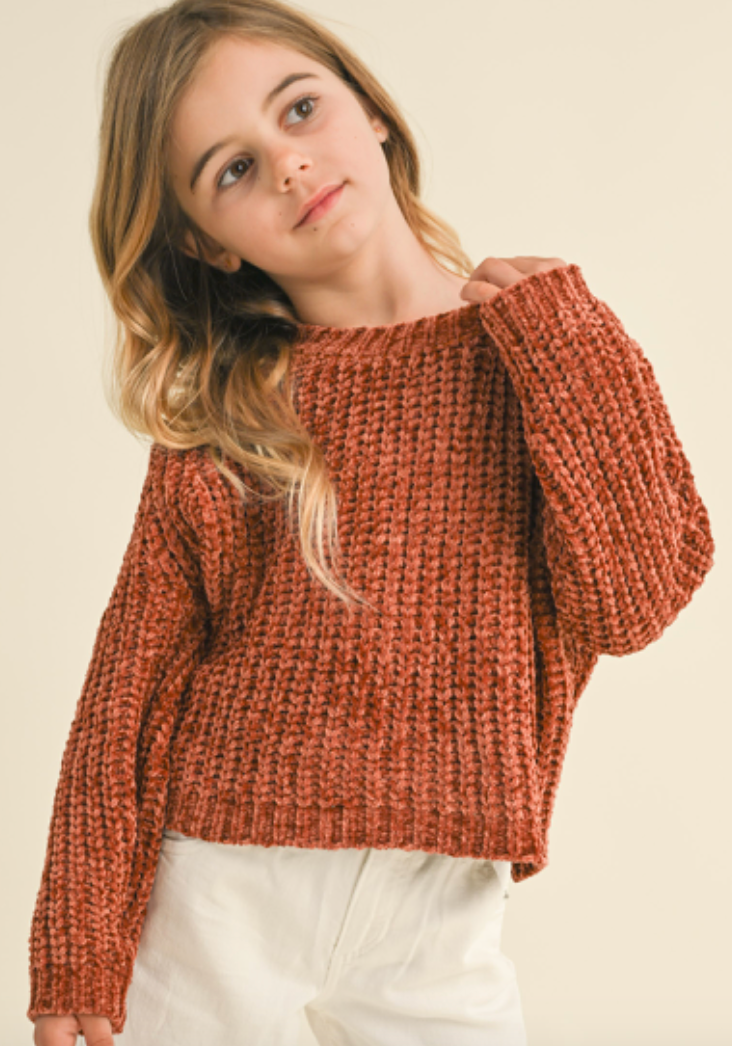 Rust Chenille Sweater