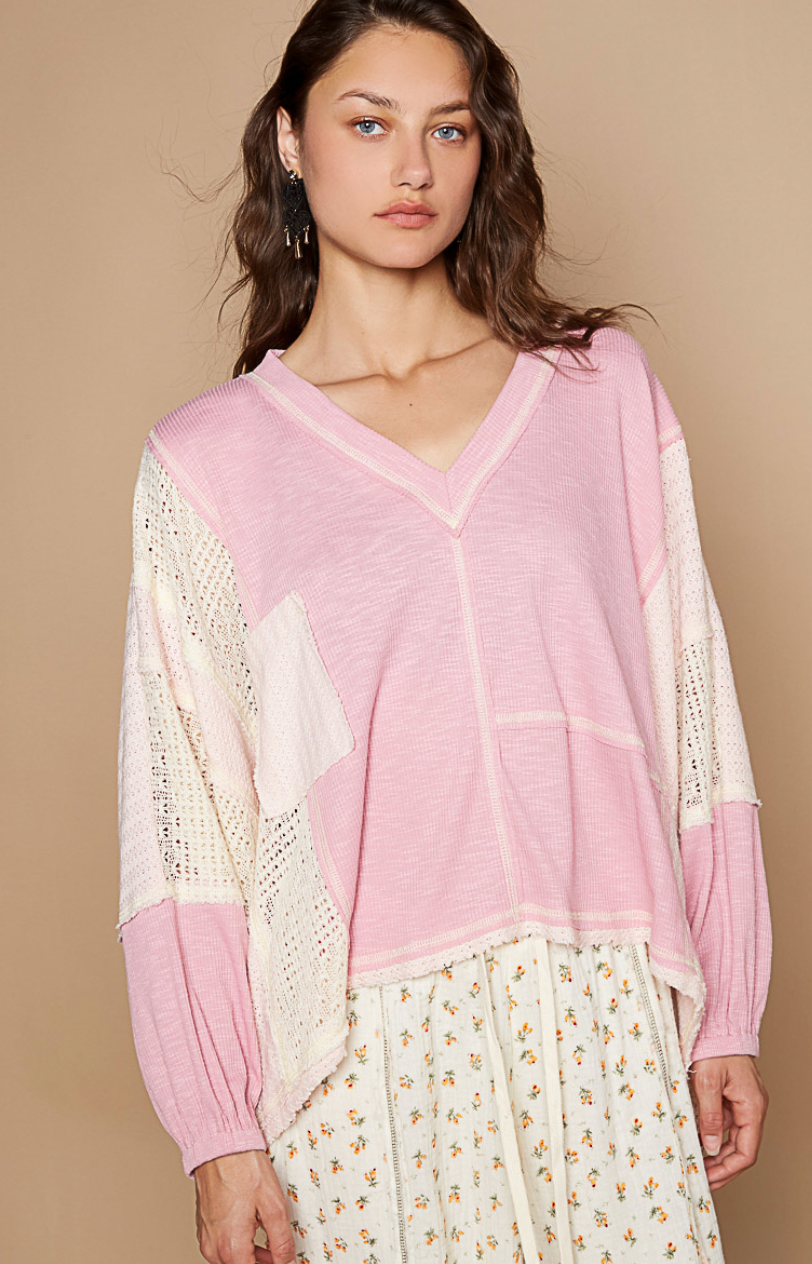 Oversized Vintage Pink Sweater