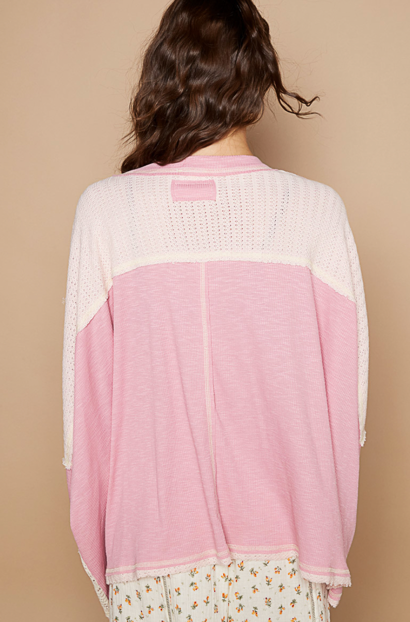 Oversized Vintage Pink Sweater