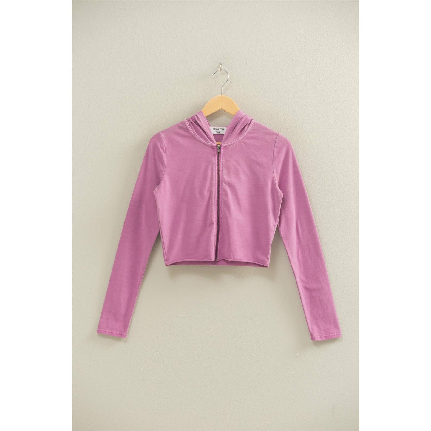 Zip Up Cropped Hoodie