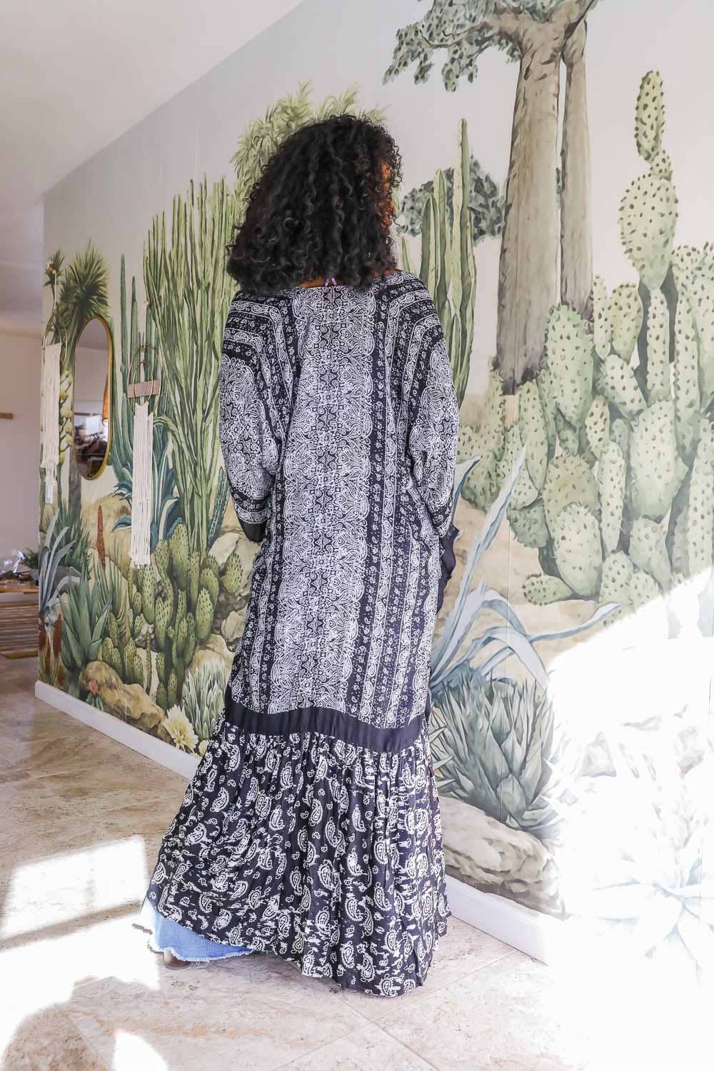 Paisley Drape Kimono