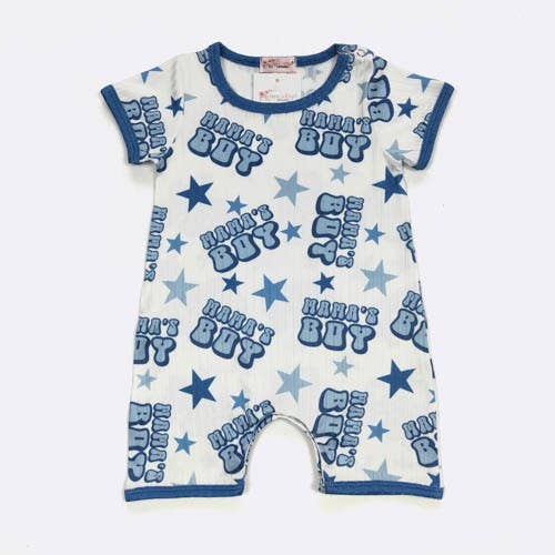 Mama's Boy Blue Boy Romper