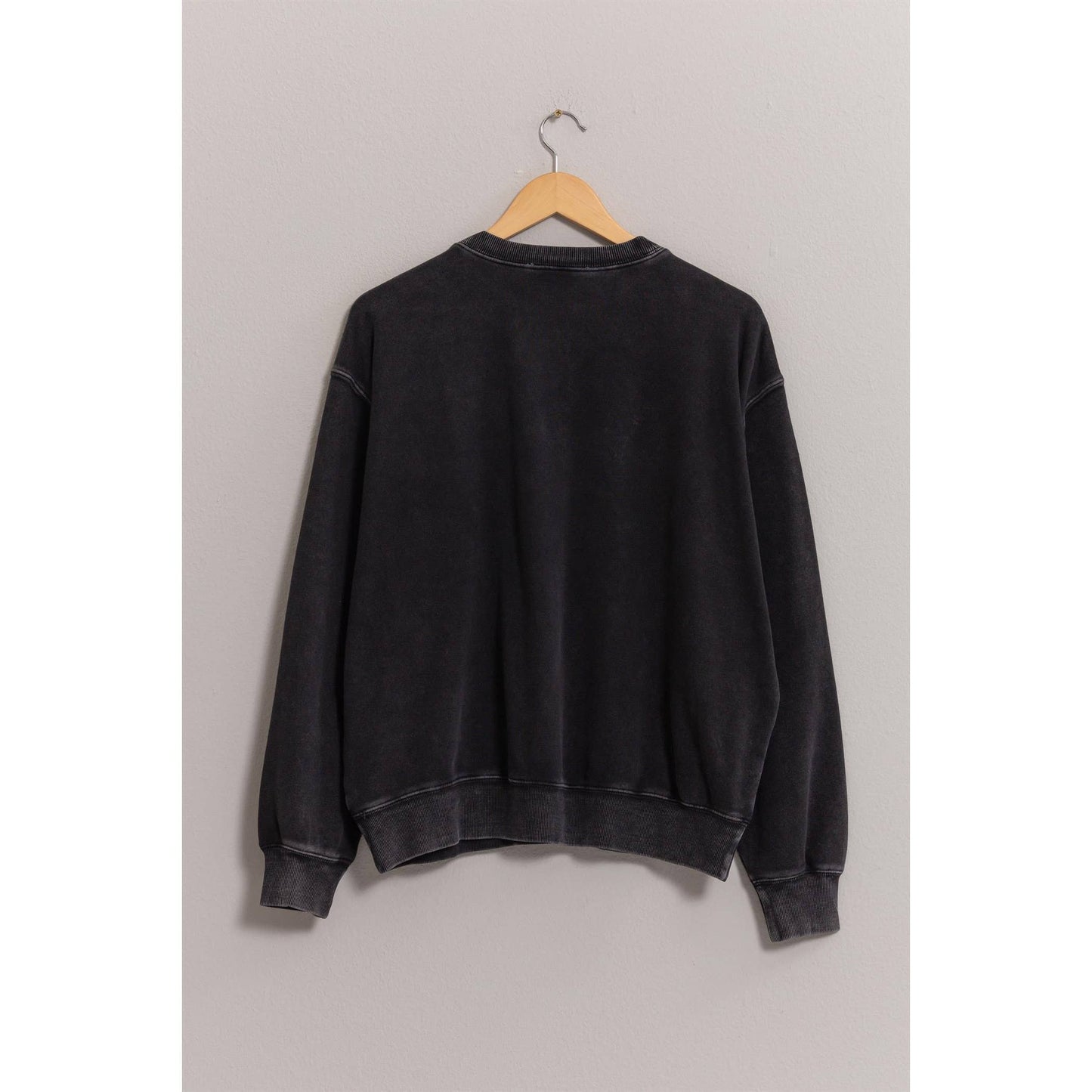 Drop Shoulders Crew Neck Sweatshirt