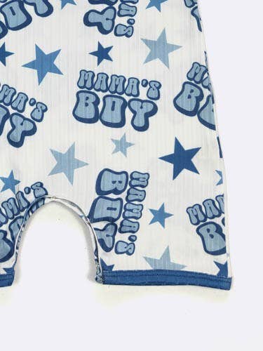 Mama's Boy Blue Boy Romper