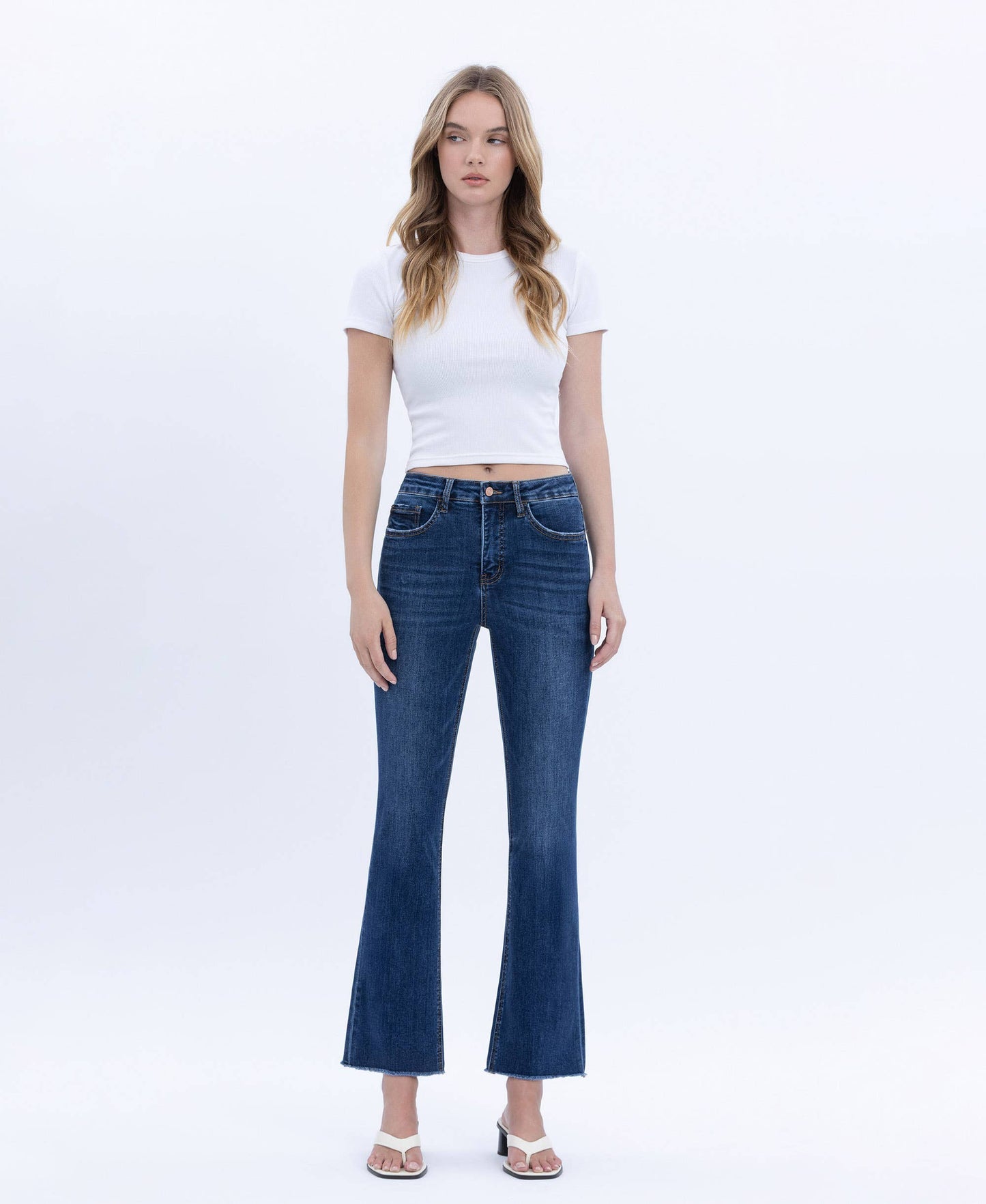 Tummy Control HR Crop Jeans