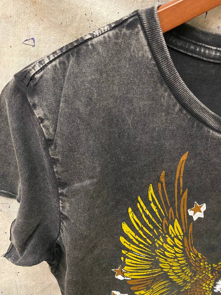 Desperado regular Cropped Acid wash T-shirt