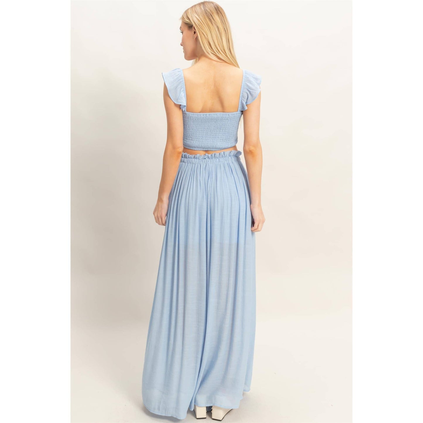 Smocked Top & Maxi Skirt Set