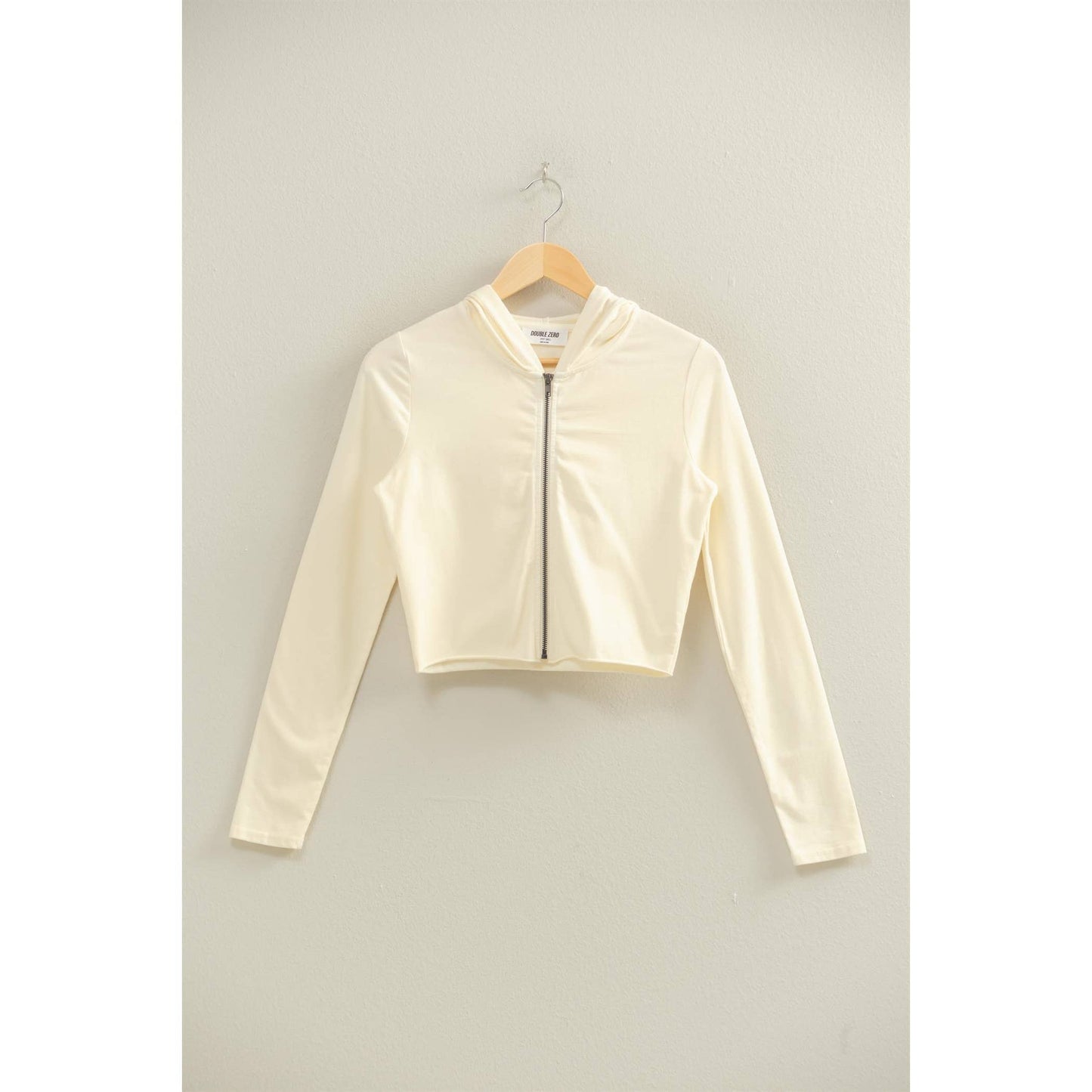 Zip Up Cropped Hoodie