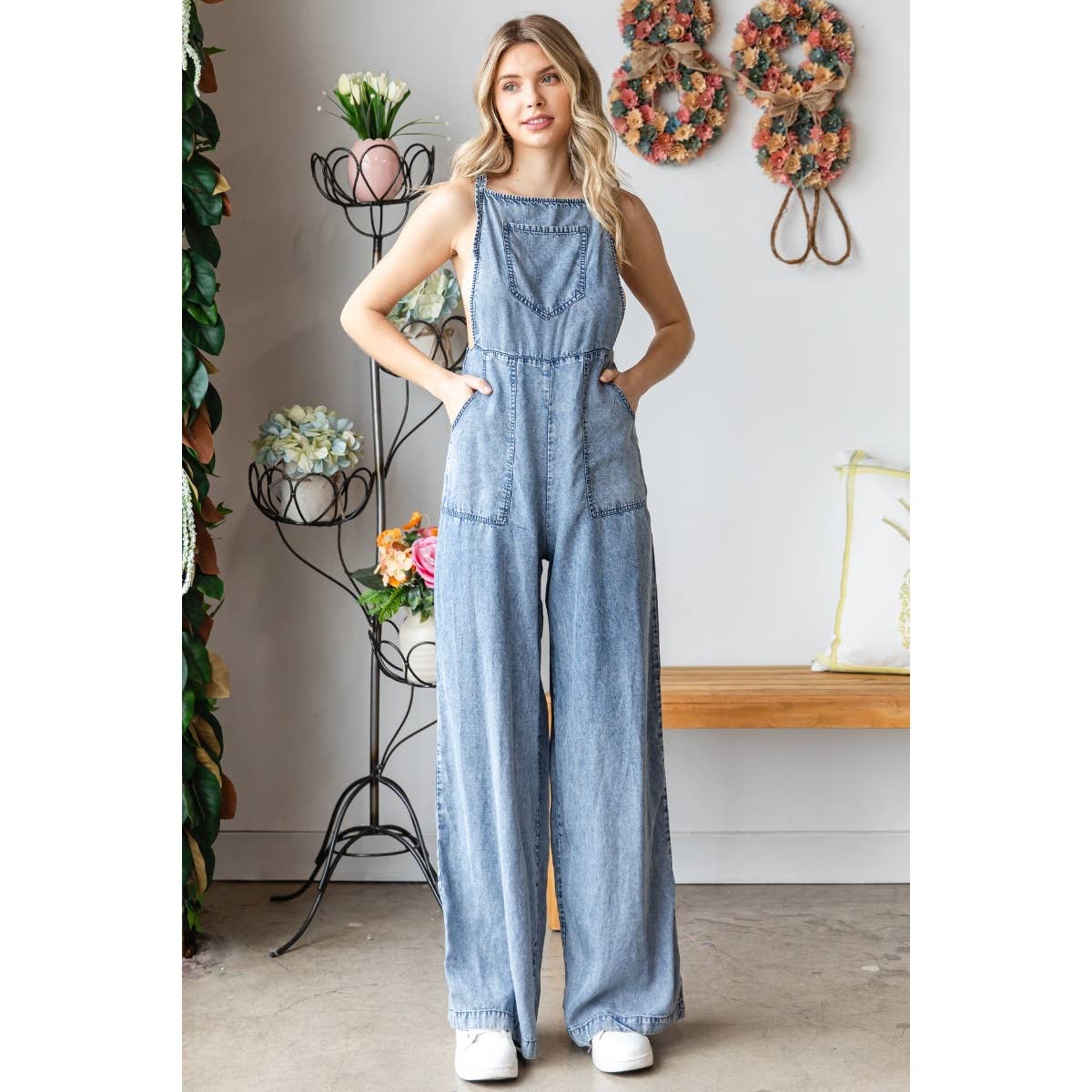 Washed Tencel Overall