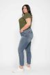 Judy Blue Tummy Control Vintage Wash Hem Destroy Skinny Plus