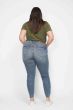 Judy Blue Tummy Control Vintage Wash Hem Destroy Skinny Plus