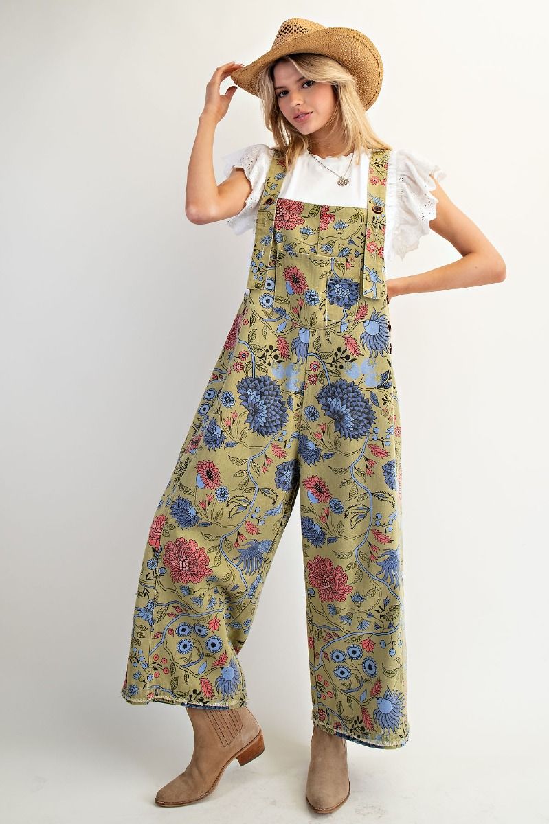Vintage Sage Overalls