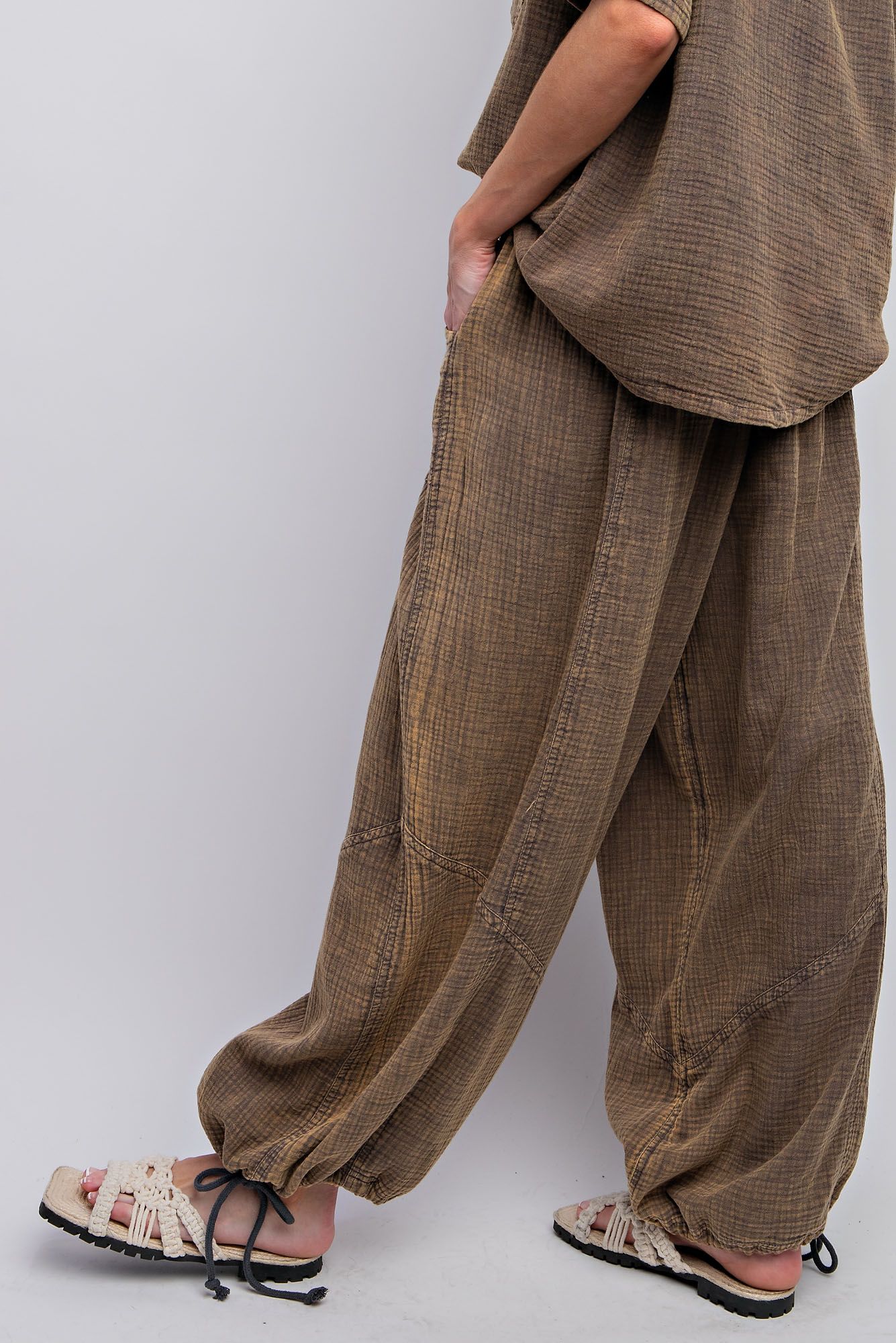 Olive Mineral Washed Joggers