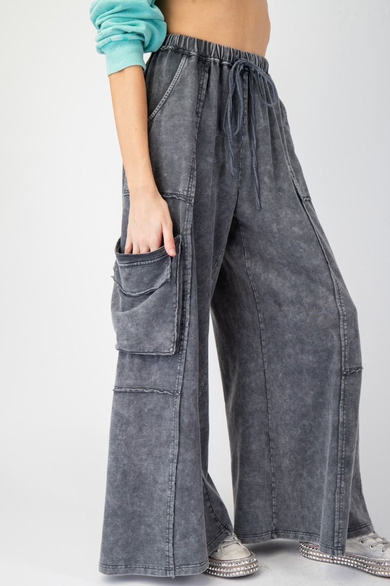 Smoke Mineral Wash Pants