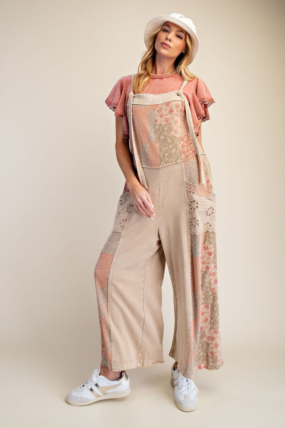 Patchwork Print Jumpsuit