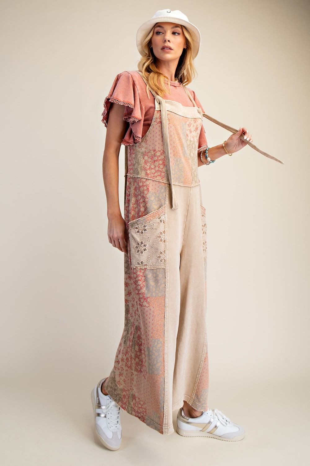 Patchwork Print Jumpsuit