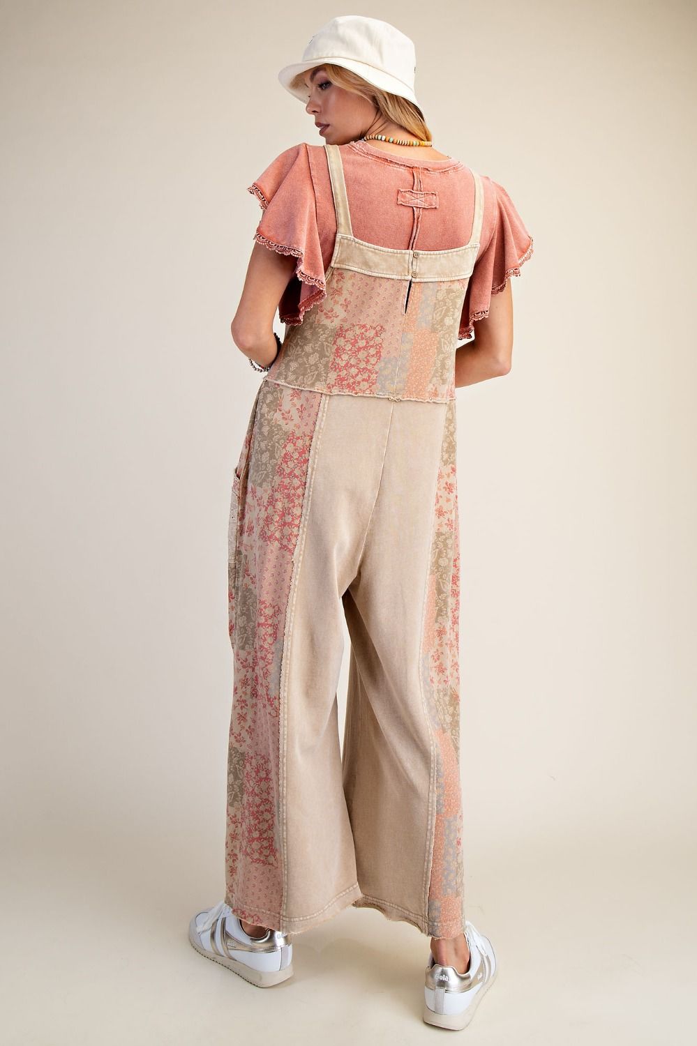 Patchwork Print Jumpsuit