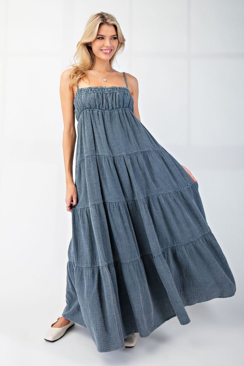 Mineral Wash Tiered Maxi