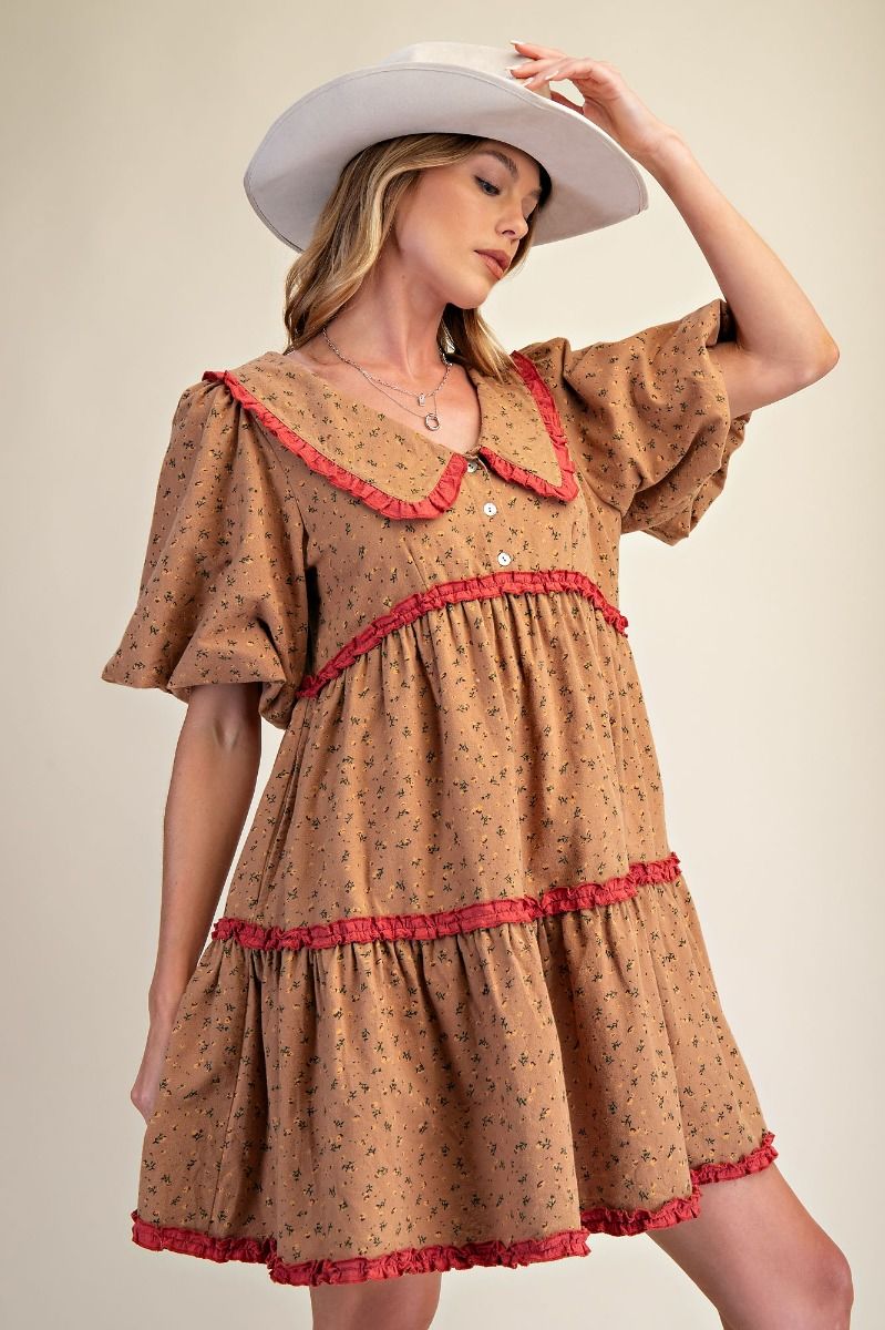 Floral Printed Mini Dress