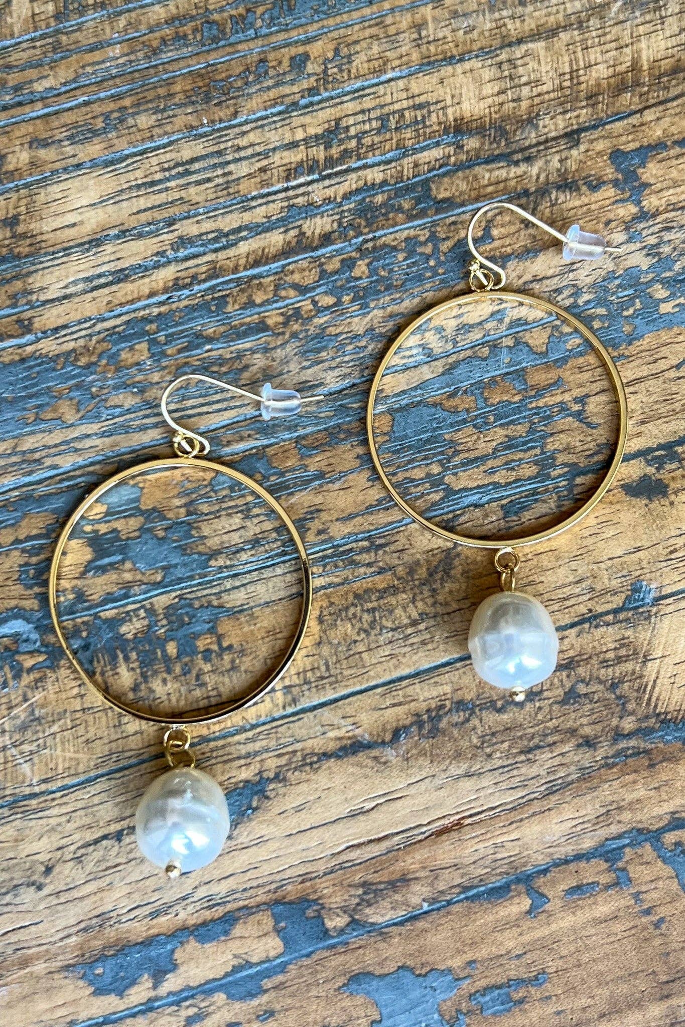 Pearl Hoop Earring